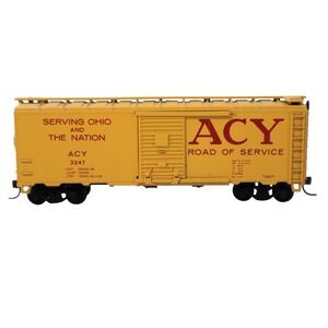 ACY Road of Service Train Car Yellow Vintage‎ Serving Ohio and the Nation